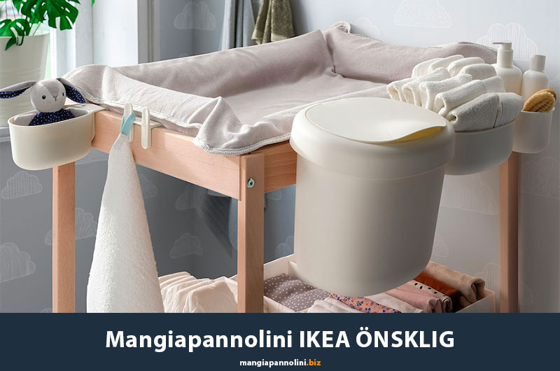 Contenitore pannolini Osklig per fasciatoio Sniglar Ikea