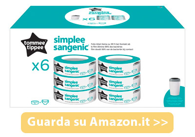 vendita online ricarica mangiapannolini Tommee Tippee Sangenic Simplee